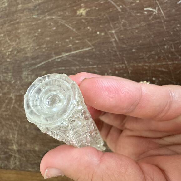 Vintage Blown Spun Glass Single Birthday Candle Keepsake 5 inches tall - Picture 7 of 8